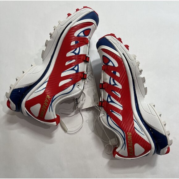 Salomon XT-4 OG Kar L'Art de L'Automobile Porsche Sneakers White High Risk Red - Picture 8 of 9